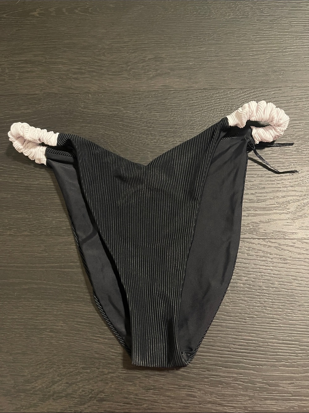 Beach Riot Black Ribbed Bikini Bottom